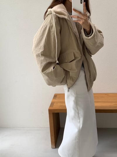 De30 奶茶連帽夾克外套4