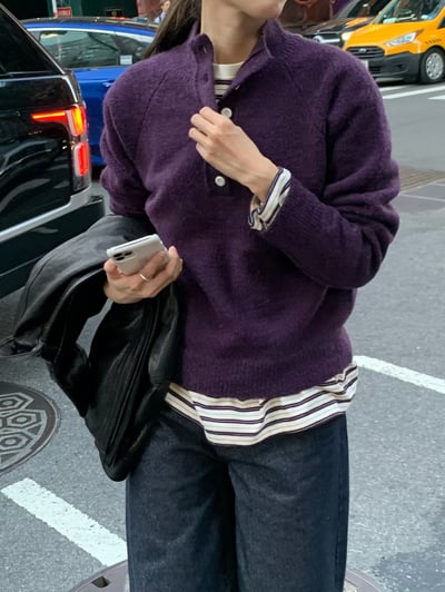 Oc12 寬鬆條紋上衣7