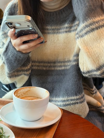 De15 羊毛粗細條紋毛衣1