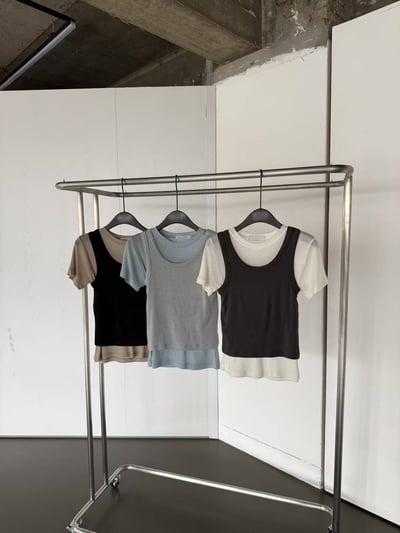 J21 極簡時髦背心set6