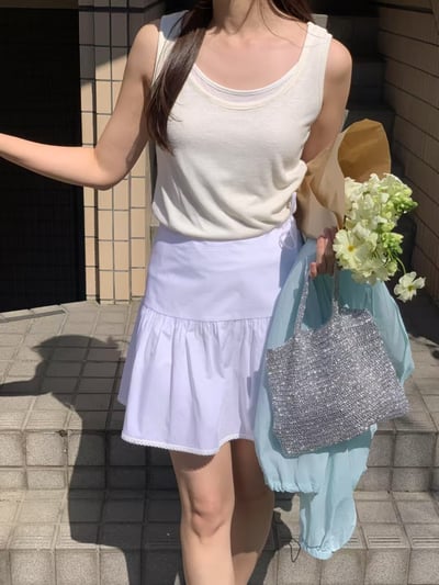 Ap01 假兩件無袖上衣4