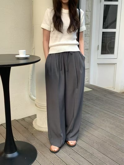 Ap16 日常綁帶西褲1