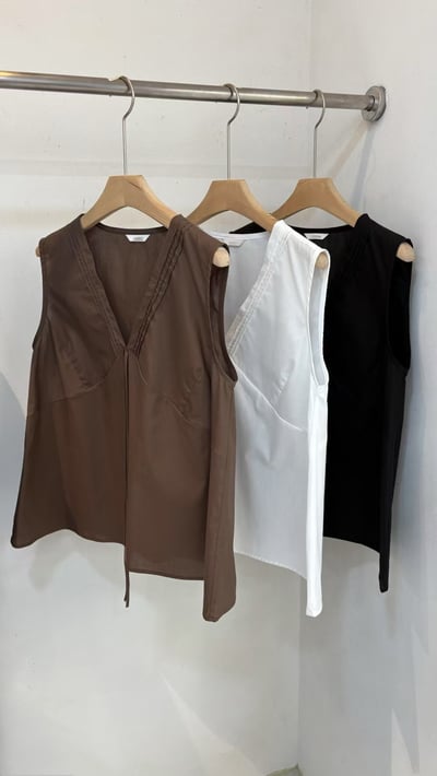 Ju04 V領系帶背心1