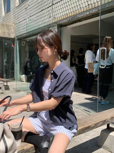 J07 午後浪漫短袖襯衫6