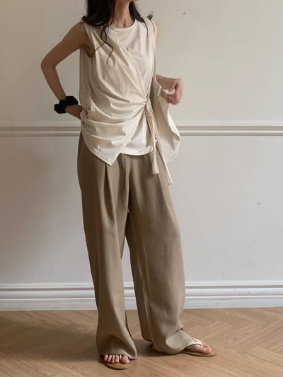 Ju07 綁帶設計無袖上衣7