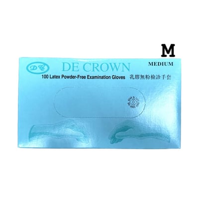 【定冠】無粉乳膠檢診手套(未滅菌 100支/盒) 醫用手套 無粉 抽取式5