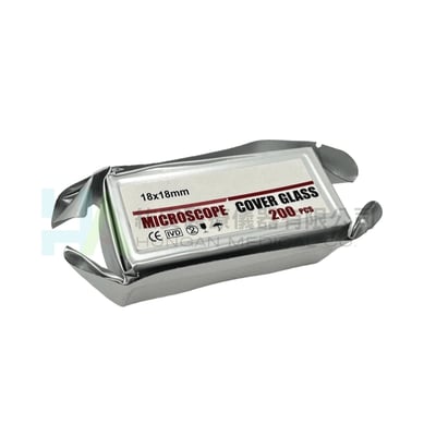 蓋玻片18x18 (顯微鏡專用) 生物實驗 玻片 顯微鏡耗材1