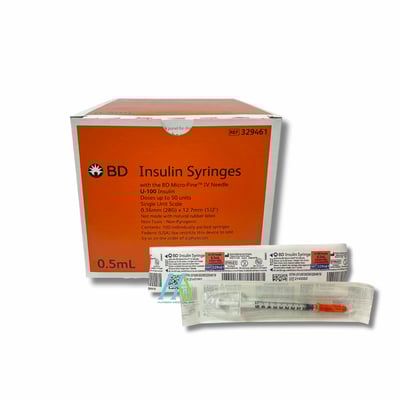 【BD】胰島素針0.5cc28G(0.35mm*12.7mm)-3294611