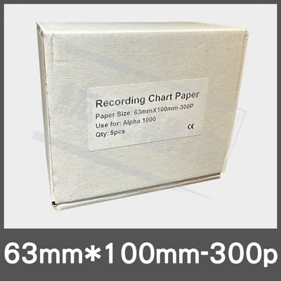 心電圖紙(63mm*100mm-300p) (適用Alpha1000) EKG ECG 心電圖紀錄紙1