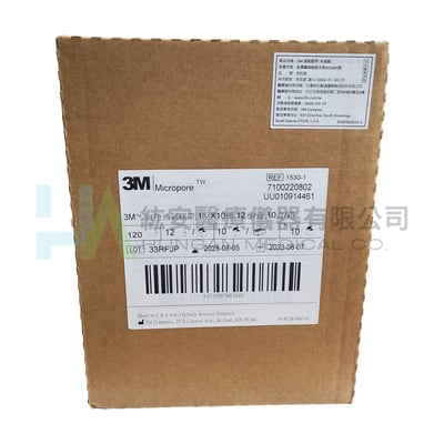 3M 透氣膠帶 1吋 白色 (12個/10盒/箱)5