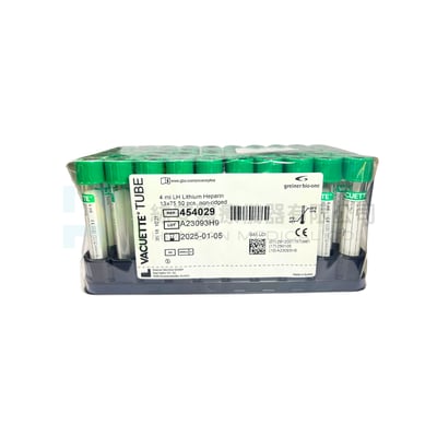 【Greiner bio-one】綠頭真空採血管4ml LH Lithum Heparin-4540291