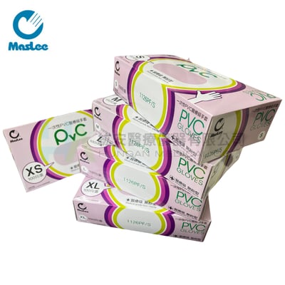 【Maslee】無粉PVC檢診手套-厚款1