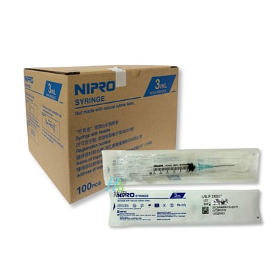 【NIPRO】 3cc空針附23G*1''1