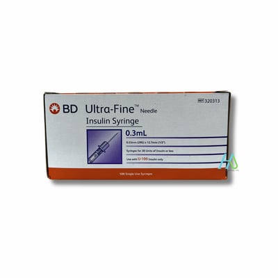 【BD】 胰島素針0.3cc 29G*1/2 (0.33mm*12.7mm)-3203131
