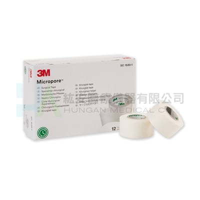 3M 透氣膠帶 1吋 白色 (12個/10盒/箱)1