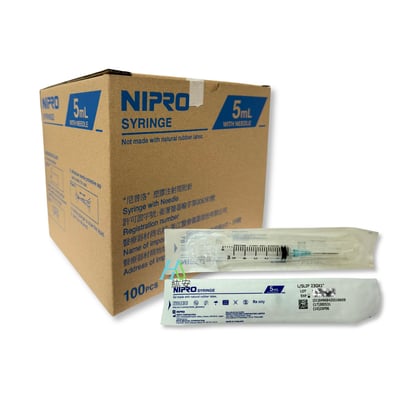 【NIPRO】 5cc空針附23G*1''1