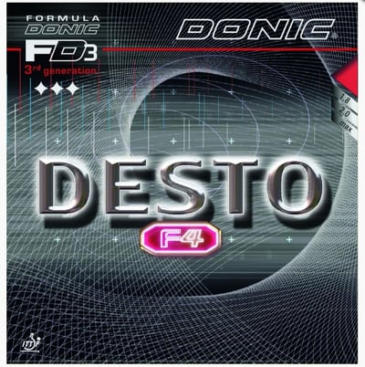 【DONIC】DESTO F4 平面膠皮1