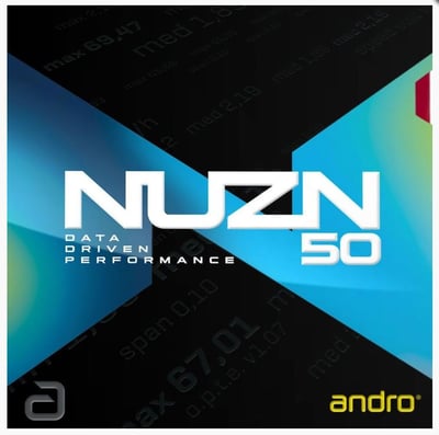 【 Andro 】Nuzn 45 48 50 55 最新德國科技超級膠皮 高承睿正手用皮2