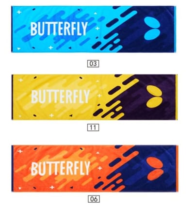【BUTTERFLY蝴蝶】2026年新款運動毛巾 WTT-1231