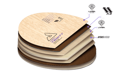 【 Joola 】Vyzaryz Trinity 超級3X纖維(AL+ZLF+CARBON)3