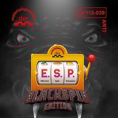 【 Der Materialspezialist 】德國材料專家 膠皮 防弧 -  E.S.P. BLACK SPIN Edition1