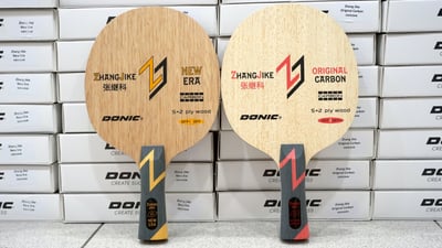 【DONIC】張繼科 代言底板 紅張 黃張1