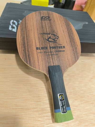 【Double Day】黑豹 玫瑰木薄碳拍 (獨家贈送STIGA 高級葫蘆拍套)1