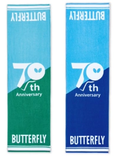 【BUTTERFLY蝴蝶】 70週年紀念 運動毛巾2