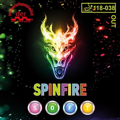 【 Der Materialspezialist 】德國材料專家 膠皮 短顆粒 - Spinfire Soft1