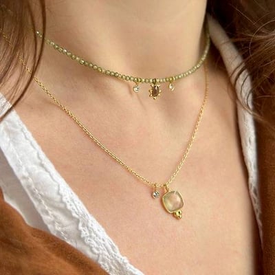 🍇葡萄石項鍊💚1