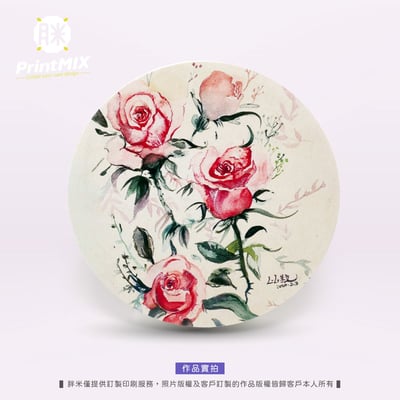 【硅藻土】客製印刷 ∣圓形 ∣ 吸水杯墊7