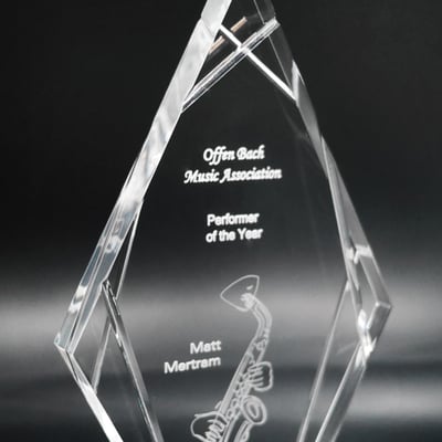 【壓克力獎牌／獎座】客製化∣頂尖精鑽2