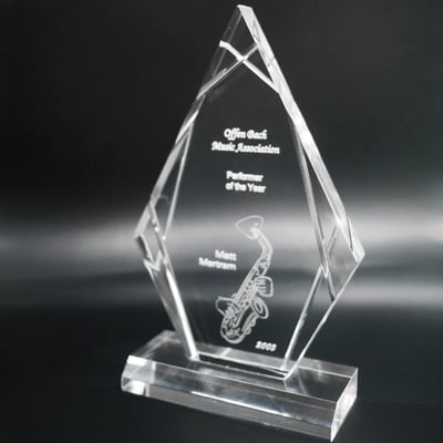 【壓克力獎牌／獎座】客製化∣頂尖精鑽1