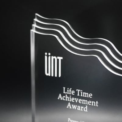 【壓克力獎牌／獎座】客製化∣蒸蒸日上2