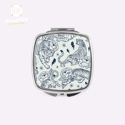 【隨身化妝鏡】 客製印刷 ∣ 掀蓋小方鏡4