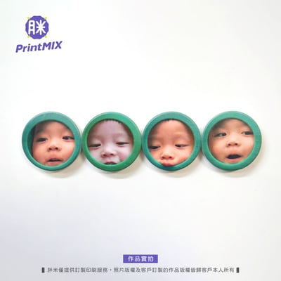 【陶瓷磁鐵】客製印刷 ∣圓形 ∣ 3cm7