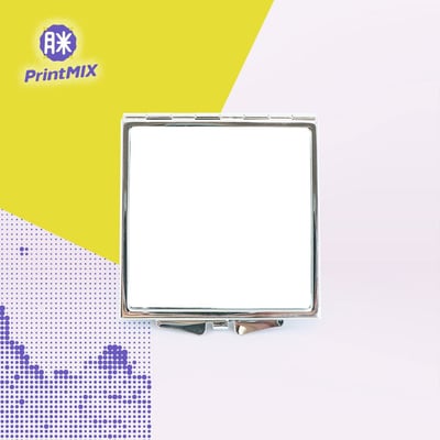 【隨身化妝鏡】 客製印刷 ∣ 掀蓋小方鏡1