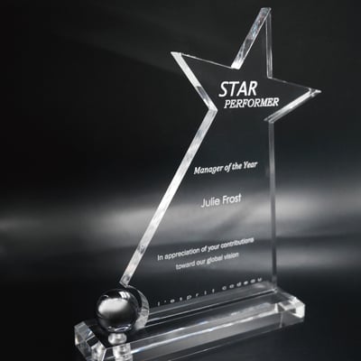 【壓克力獎牌／獎座】客製化∣克卜勒之星3