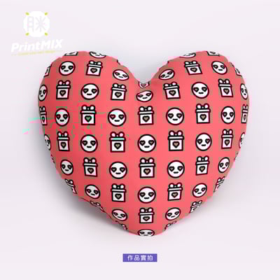 【心形抱枕】客製印刷3