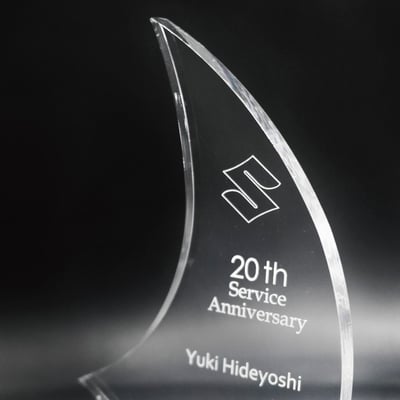 【壓克力獎牌／獎座】客製化∣新月桂冠2