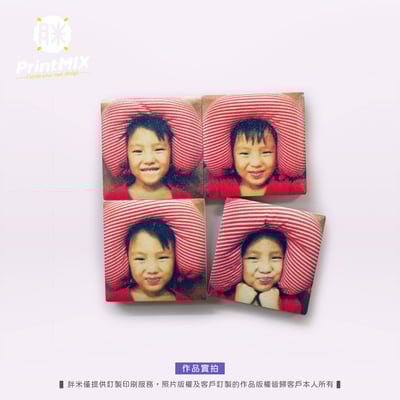 【陶瓷磁鐵】客製印刷 ∣方形 ∣ 2.5cm6