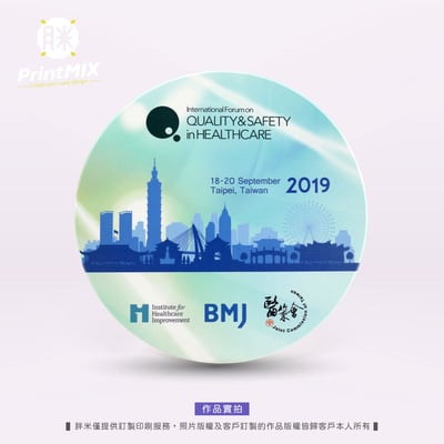 【陶瓷吸水杯墊】圓形MIT鋼印 ∣ 台灣鶯歌坯 ∣ 客製印刷5