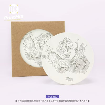 【硅藻土】客製印刷 ∣圓形 ∣ 吸水杯墊8