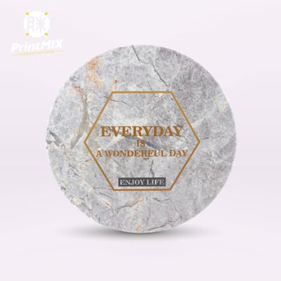 【陶瓷吸水杯墊】圓形MIT鋼印 ∣ 台灣鶯歌坯 ∣ 客製印刷7