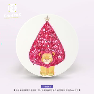 【陶瓷吸水杯墊】圓形MIT鋼印 ∣ 台灣鶯歌坯 ∣ 客製印刷2