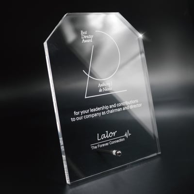 【壓克力獎牌／獎座】客製化∣ 幾何立式獎牌1