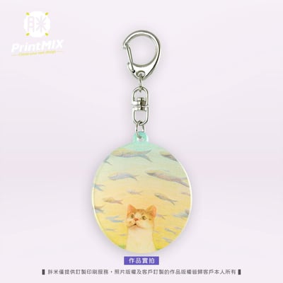 【壓克力鑰匙圈】∣ 6x6 cm ∣客製印刷 (10個起訂)9