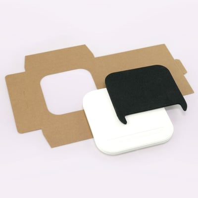 【陶瓷吸水杯墊】無印刷 ∣ 方形MIT鋼印 ∣ 台灣鶯歌素坯2