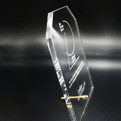 【壓克力獎牌／獎座】客製化∣ 幾何立式獎牌4