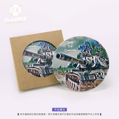 【陶瓷吸水杯墊】圓形無鋼印 ∣ 台灣鶯歌坯 ∣ 客製印刷17